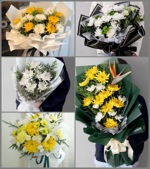 山东青岛平度市旧店镇东赵戈庄村白事花束代送